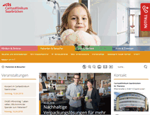 Tablet Screenshot of caritasklinikum.de